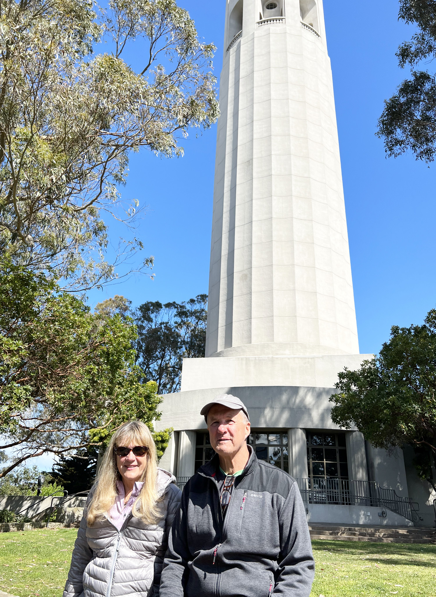 Mike and Kathy in front of Coit Tower