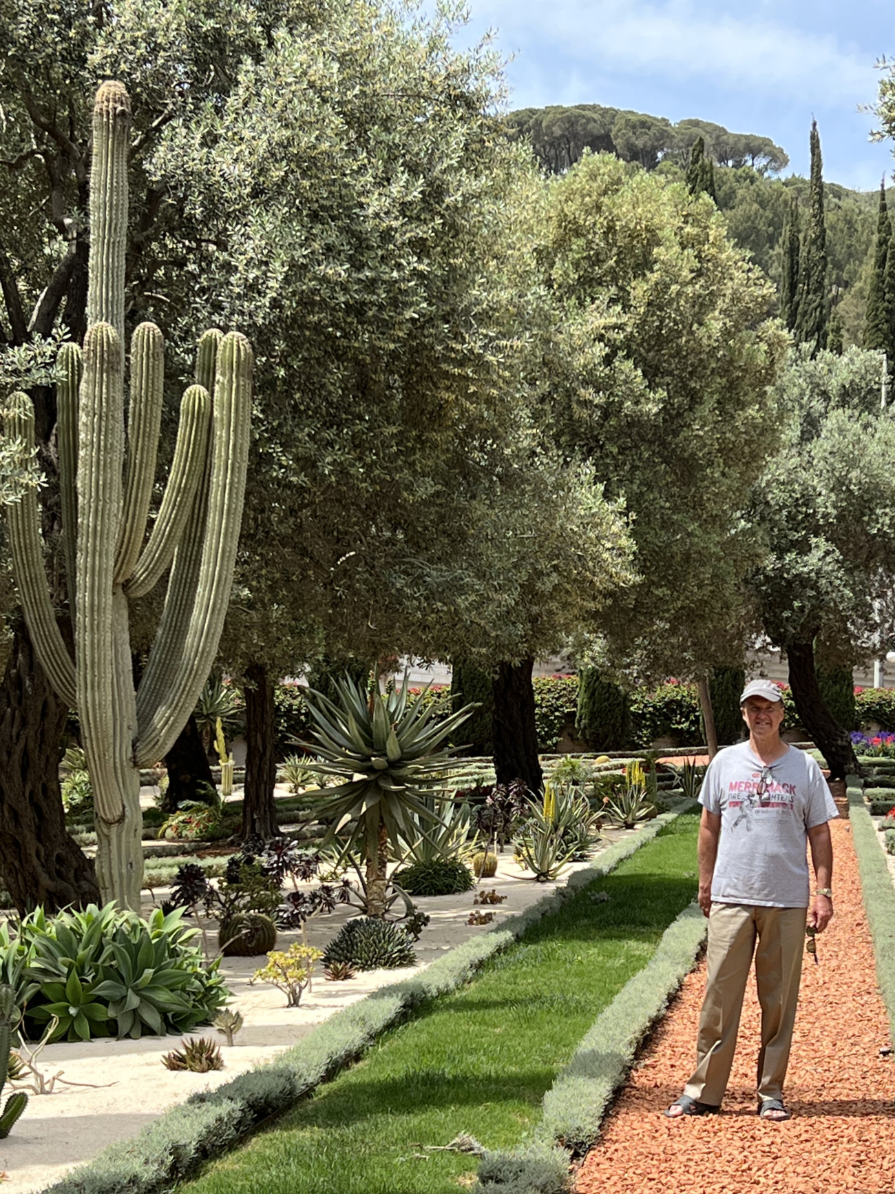 Mike with cactus