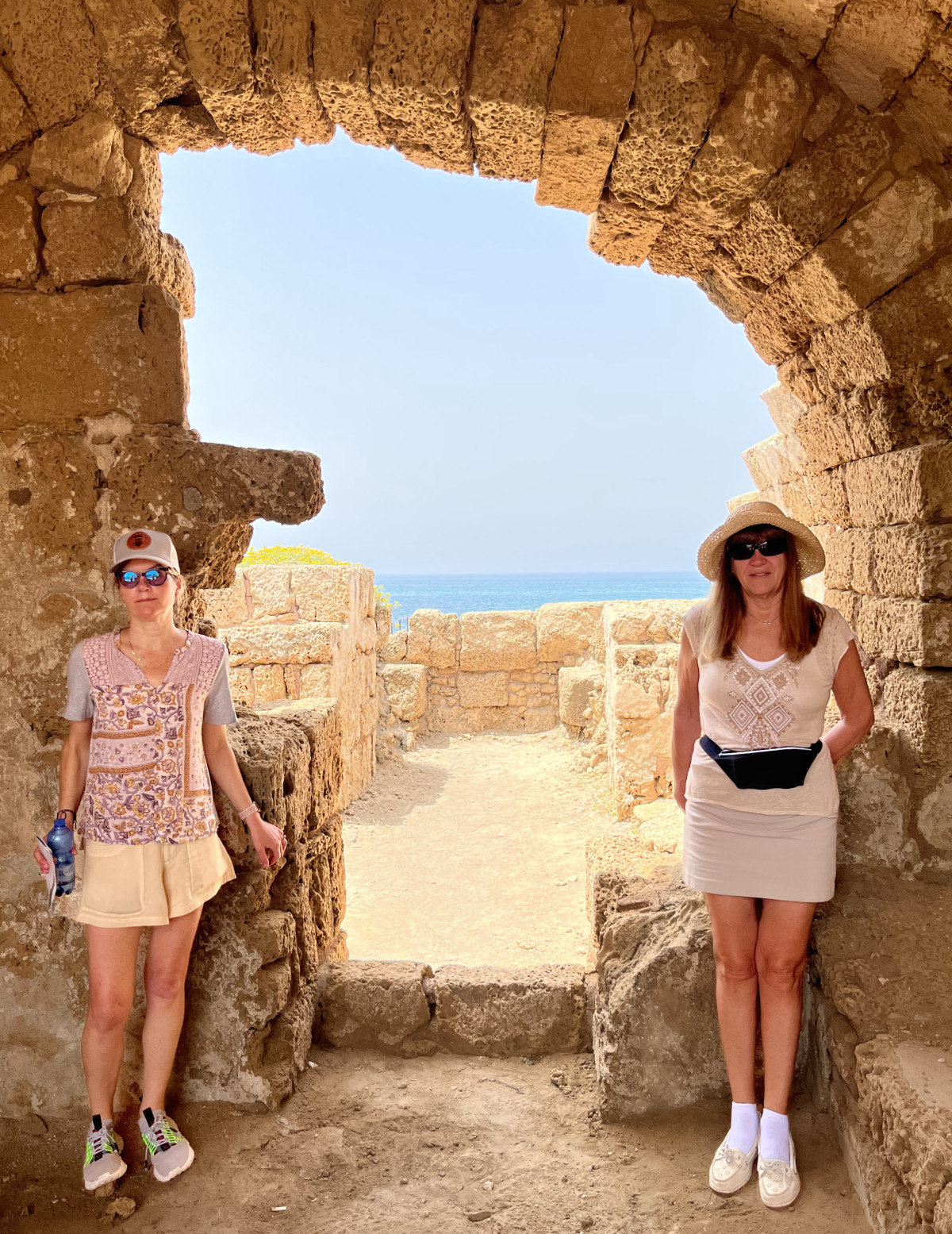 Caesarea Girls under Arch