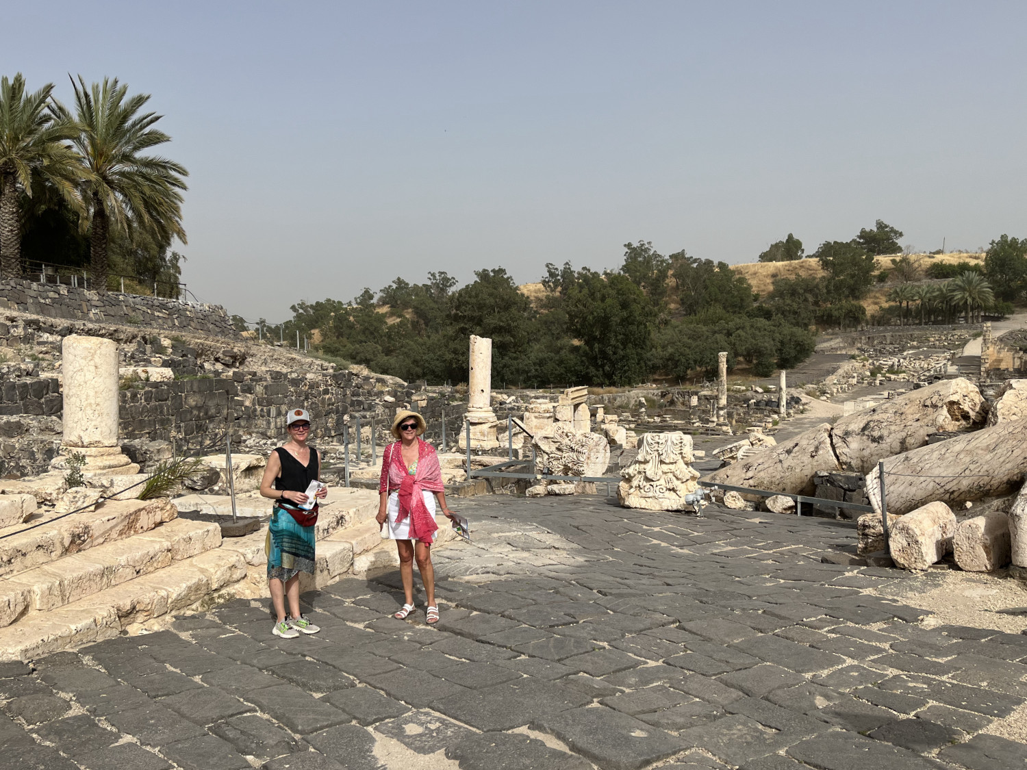 Kathy and Letti at Beit She'an