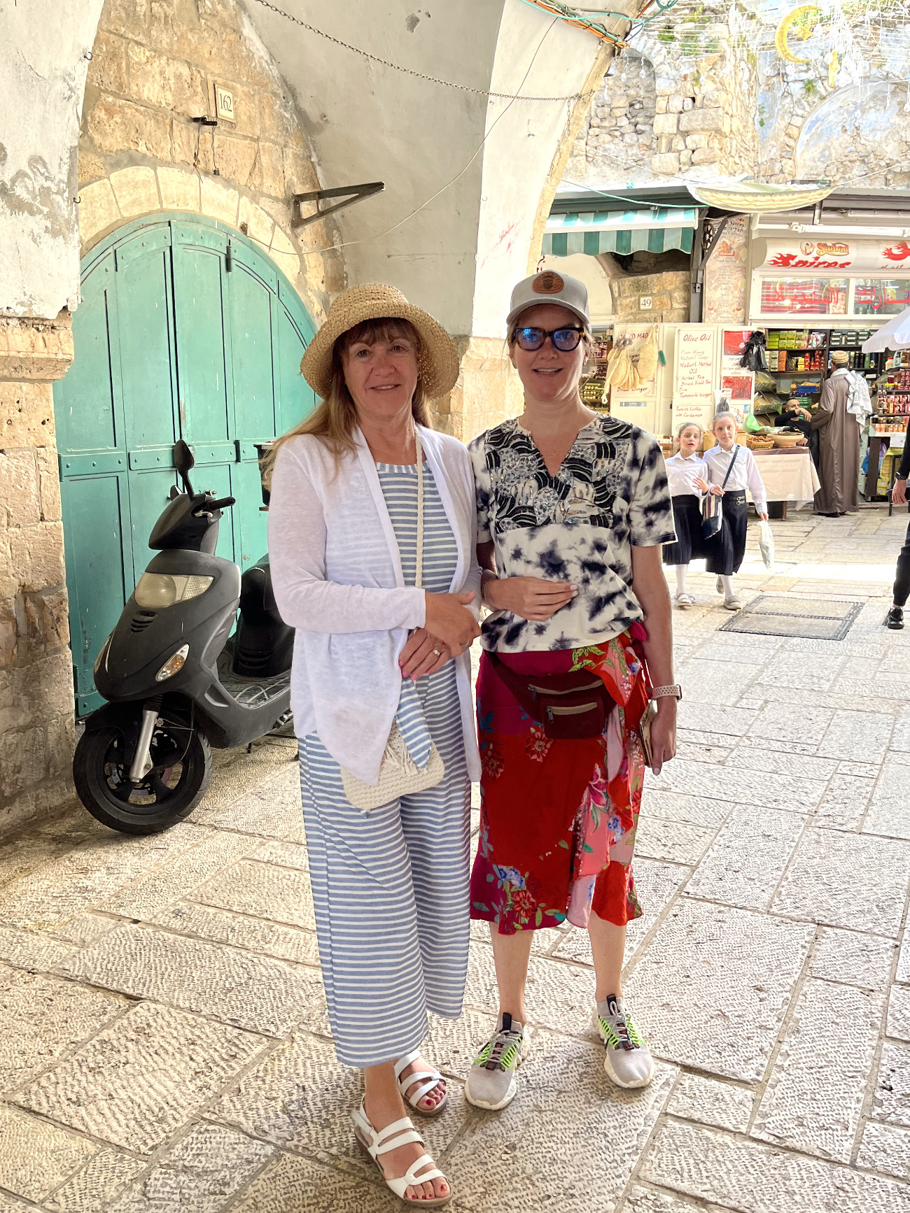 Kathy and Letty near Jaffa Gate