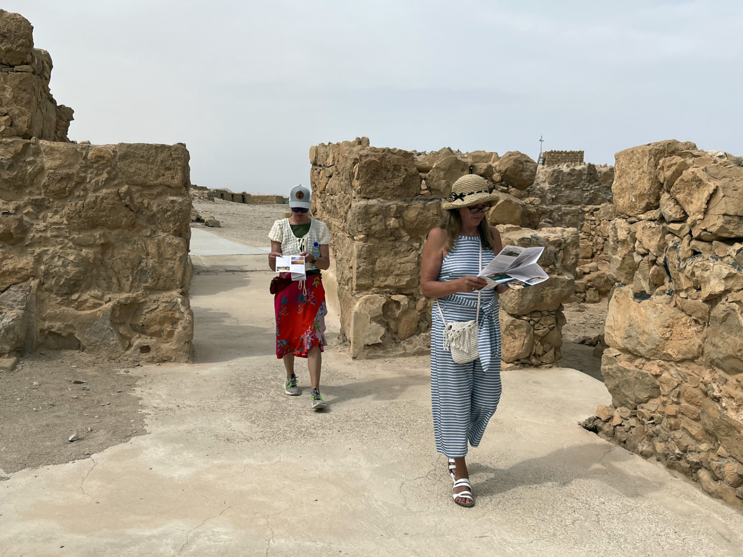 Kathy and Letti at Masada