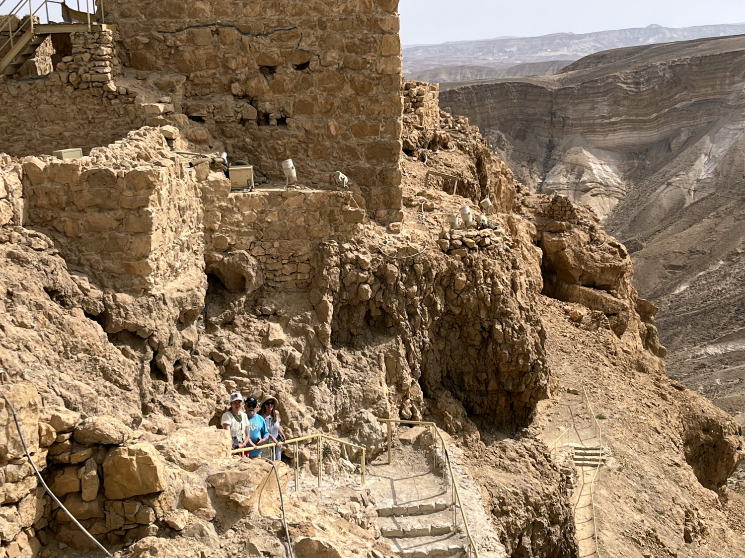 Masada heading up to Herod's castle