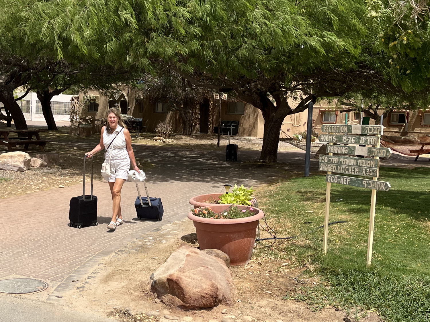 Kathy leaving kibbutz
