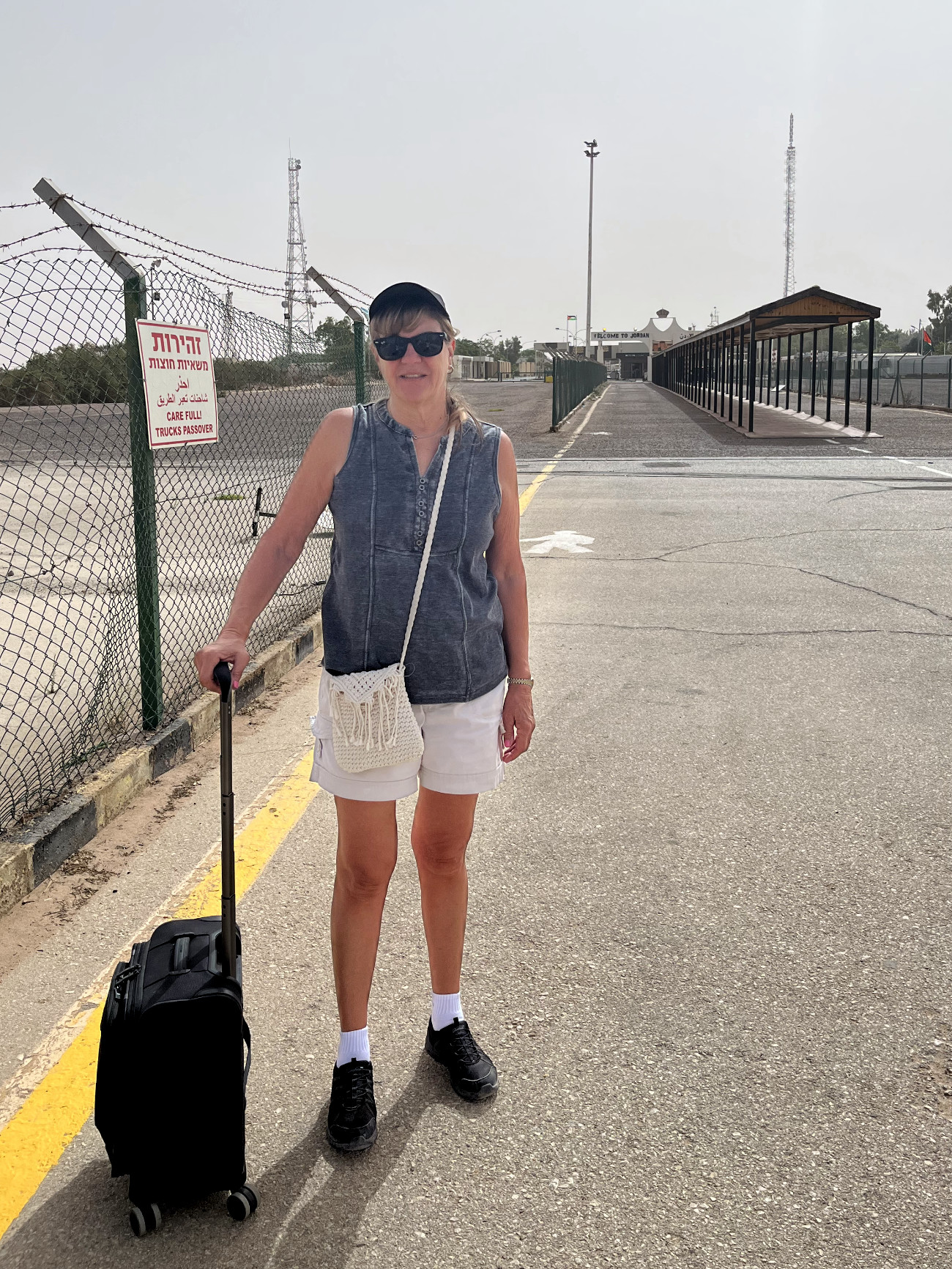 Kathy Ready to cross into Jordan