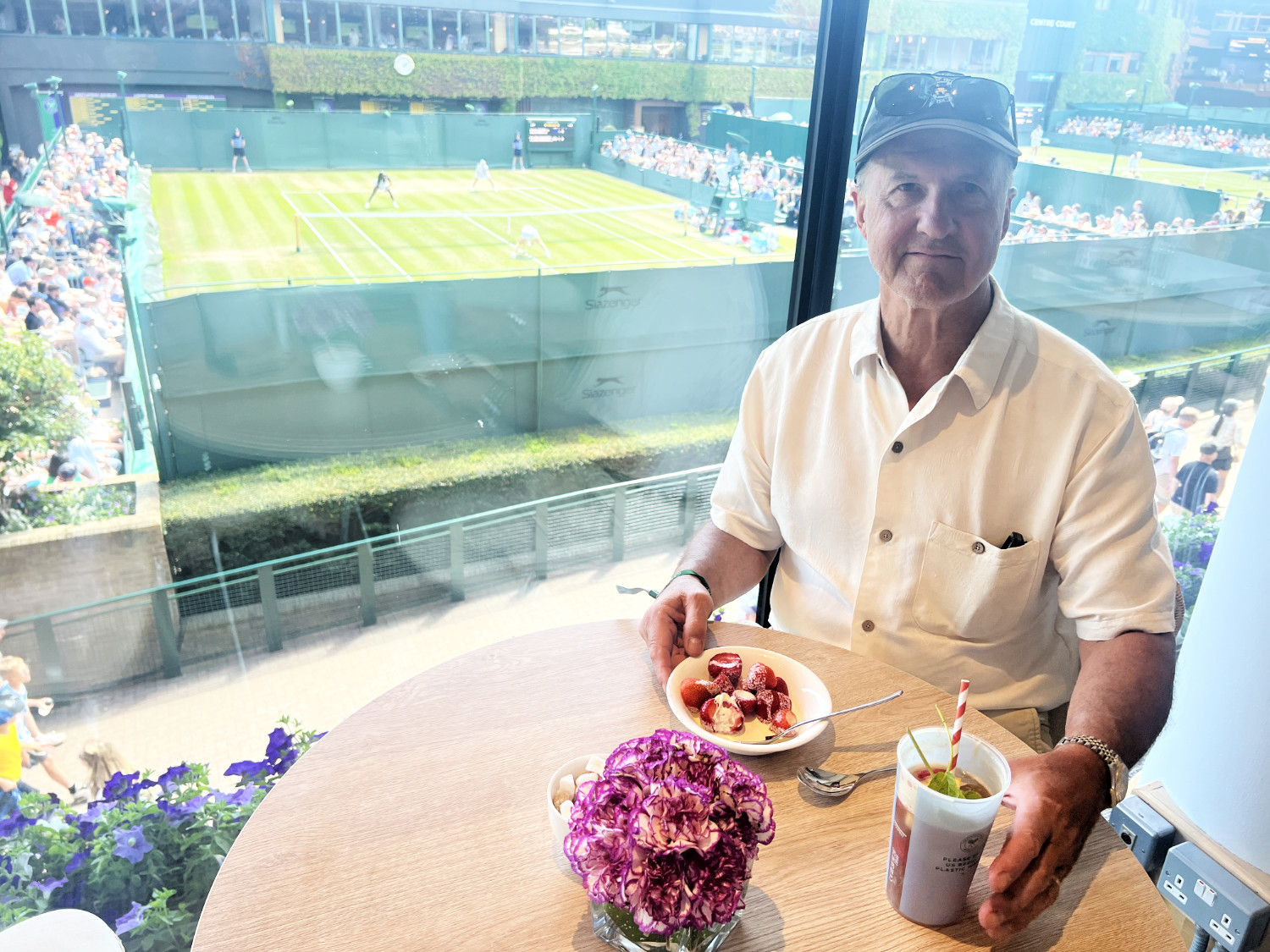 Mike with Strawberries and Cream